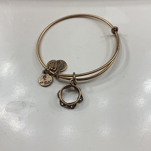 Alex and Ani gold plated bracelet with charm! - Picture 3 of 3